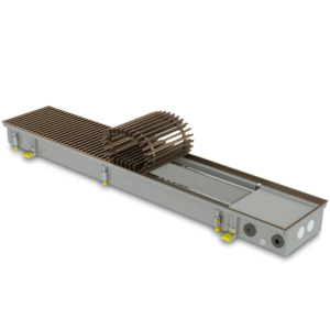 Trench natural convection convector without fan